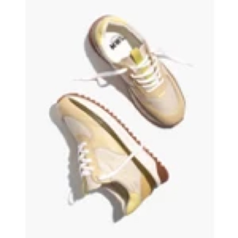 Madewell Kickoff Trainer Sneakers in Lemon Custard Multi - Picture 6 of 6